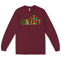 Burgundy christmas cross faith Long Sleeve Tee - RanaPortraitStore