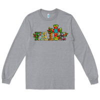 Heather Grey christmas cross faith Long Sleeve Tee - RanaPortraitStore