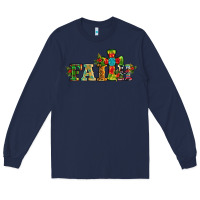 Navy christmas cross faith Long Sleeve Tee - RanaPortraitStore