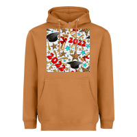 Meerkat graduation 2022 seamless pattern Heavyweight Hoodie - BundleAndBundleShop