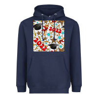 Navy graduation 2022 seamless pattern Heavyweight Hoodie - BundleAndBundleShop