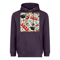 Plum graduation 2022 seamless pattern Heavyweight Hoodie - BundleAndBundleShop