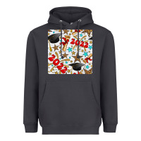 Smoke graduation 2022 seamless pattern Heavyweight Hoodie - BundleAndBundleShop