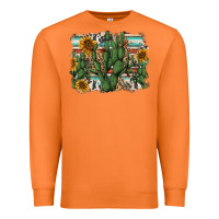 Carrot serape sunflowers cactus Premium Sweatshirt - AdoDesignShop