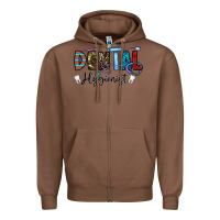 Chestnut dental hygienist Zipper Hoodie - CowhideDigitalArt