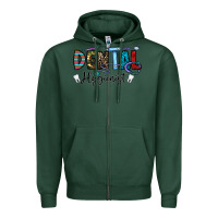 Sports Green dental hygienist Zipper Hoodie - CowhideDigitalArt