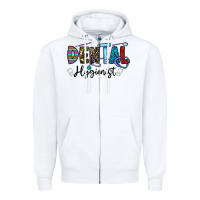 White dental hygienist Zipper Hoodie - CowhideDigitalArt