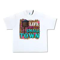 White life is better in a small town Urban Heavy Tee - texasbilliewilder