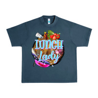 Midnight Navy western lunch lady Urban Heavy Tee - BarkalooDesign