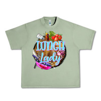 Oil Green western lunch lady Urban Heavy Tee - BarkalooDesign