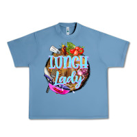 Pebble Blue western lunch lady Urban Heavy Tee - BarkalooDesign