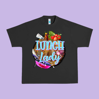 Western Lunch Lady Urban Heavy Tee Designed By Barkaloodesign