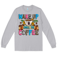 Moon Dust wake up and smell the coffee Long Sleeve Tee - Zillion Design Studio