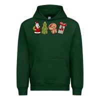 Forest Green christmas milk and cookies Urban Hoodie - MaliasSmallBusiness
