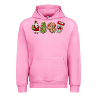 Fuchsia Pink christmas milk and cookies Urban Hoodie - MaliasSmallBusiness