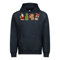 Navy christmas milk and cookies Urban Hoodie - MaliasSmallBusiness