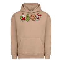 Pigment Burro christmas milk and cookies Urban Hoodie - MaliasSmallBusiness