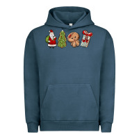 Pigment Midnight Navy christmas milk and cookies Urban Hoodie - MaliasSmallBusiness