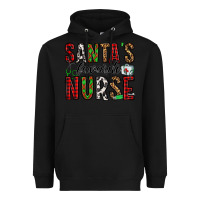 Black santa's favorite nurse Heavyweight Hoodie - Jasminsmagicworld