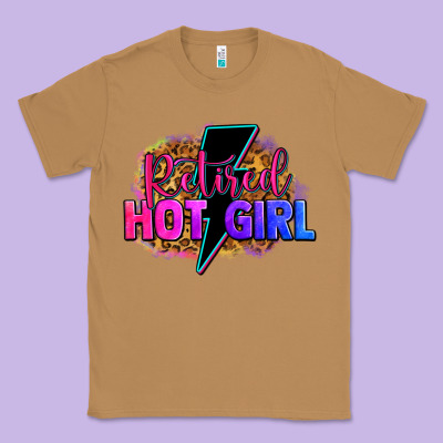 Retired Hot Girl Classic Tee Designed By Zillion Design Studio