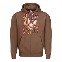 Chestnut i see you chicken me out Zipper Hoodie - RacoonDesign