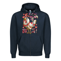 Navy i see you chicken me out Zipper Hoodie - RacoonDesign
