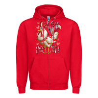 Red i see you chicken me out Zipper Hoodie - RacoonDesign