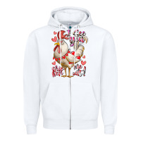 White i see you chicken me out Zipper Hoodie - RacoonDesign