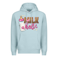 Blue Mist milkaholic girls Premium Hoodie - NancyCooperArtShop