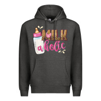 Charcoal Heather milkaholic girls Premium Hoodie - NancyCooperArtShop