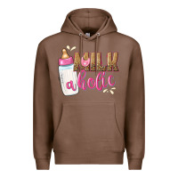 Chestnut milkaholic girls Premium Hoodie - NancyCooperArtShop