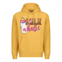 Mustard milkaholic girls Premium Hoodie - NancyCooperArtShop