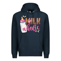 Navy milkaholic girls Premium Hoodie - NancyCooperArtShop