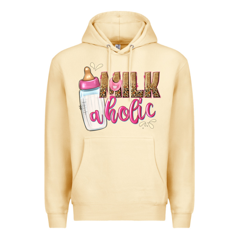 Milkaholic Girls Premium Hoodie by NancyCooperArtShop | Teevron
