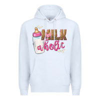 White milkaholic girls Premium Hoodie - NancyCooperArtShop