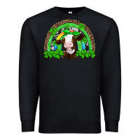 Black st patricks cow rainbow Premium Sweatshirt - Artiststas