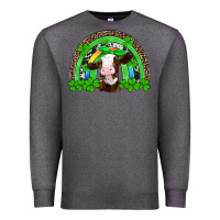 Charcoal Heather st patricks cow rainbow Premium Sweatshirt - Artiststas