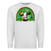 Oatmeal Heather st patricks cow rainbow Premium Sweatshirt - Artiststas