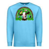 Ocean Blue st patricks cow rainbow Premium Sweatshirt - Artiststas