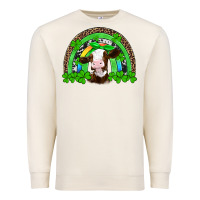 Sandshell st patricks cow rainbow Premium Sweatshirt - Artiststas