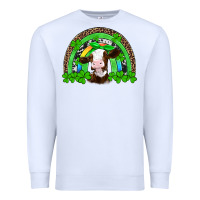 White st patricks cow rainbow Premium Sweatshirt - Artiststas