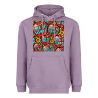 Lavender back to school with apple seamless pattern Heavyweight Hoodie - BundleAndBundleShop
