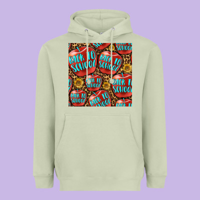 Back To School With Apple Seamless Pattern Heavyweight Hoodie Designed By Bundleandbundleshop