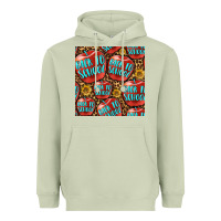 Matcha back to school with apple seamless pattern Heavyweight Hoodie - BundleAndBundleShop