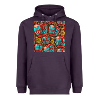 Plum back to school with apple seamless pattern Heavyweight Hoodie - BundleAndBundleShop