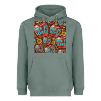 Sage back to school with apple seamless pattern Heavyweight Hoodie - BundleAndBundleShop