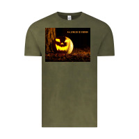 Vintage Olive Halloween Is Coming Vintage Tee - Unal Design