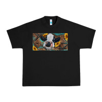 Black Baby cow with sunflower and leopard Urban Heavy Tee - RanaPortraitStore