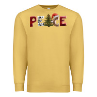 Antique Gold peace christmas Premium Sweatshirt - AdoDesignShop