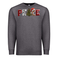 Charcoal Heather peace christmas Premium Sweatshirt - AdoDesignShop